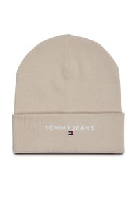 Tommy Jeans Czapka AW0AW16783 Beżowy. Kolor: beżowy. Materiał: bawełna, materiał #1