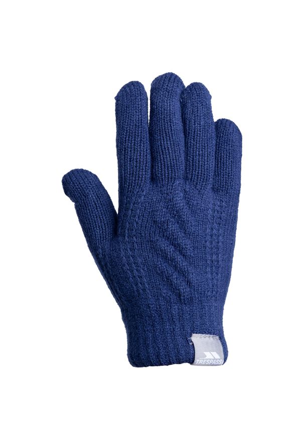 TRESPASS - Rękawiczki Z Dzianiny Dla Dzieci/Kids Kaybell. Kolor: niebieski. Materiał: dzianina. Sezon: zima