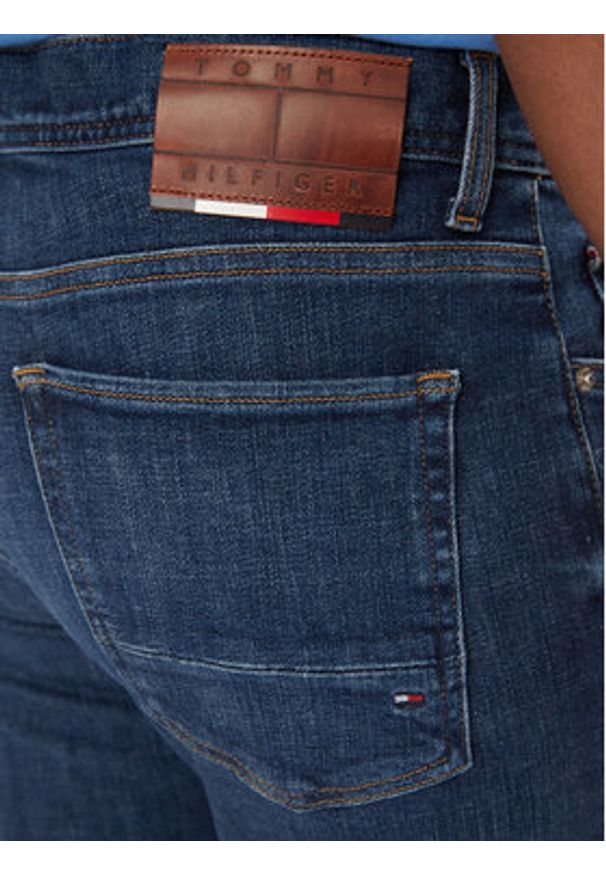 TOMMY HILFIGER - Tommy Hilfiger Jeansy Bleecker MW0MW34511 Granatowy Slim Fit. Kolor: niebieski