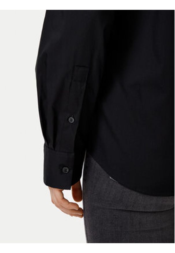 TOMMY HILFIGER - Tommy Hilfiger Koszula WW0WW44084 Czarny Regular Fit. Kolor: czarny. Materiał: bawełna