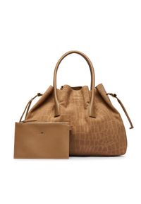 Elisabetta Franchi Torebka BS-19H-61E2-V890 Beżowy. Kolor: beżowy. Materiał: zamszowe, skórzane #1