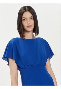 Rinascimento Sukienka koktajlowa CFC0118271003 Niebieski Regular Fit. Kolor: niebieski. Materiał: syntetyk. Styl: wizytowy #3