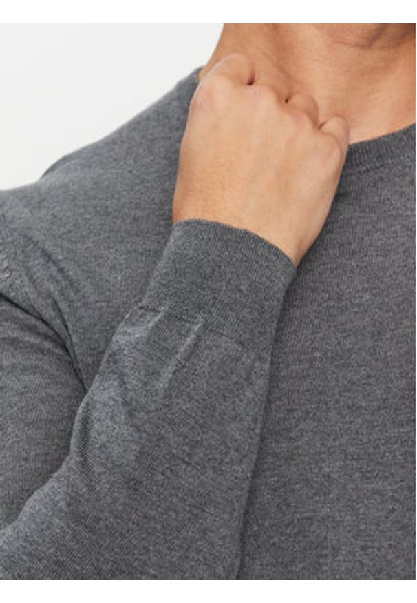 BOSS - Boss Sweter Botto-L 50476364 Szary Regular Fit. Kolor: szary. Materiał: wełna