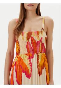 Maaji Sukienka letnia Jungle Palm Lavinia PT2707CLD001 Pomarańczowy Regular Fit. Kolor: pomarańczowy. Materiał: wiskoza. Sezon: lato #5