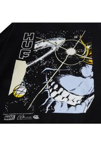 Bluza turystyczna męska HUF x Marvel Avengers. Kolor: czarny. Materiał: bawełna. Wzór: motyw z bajki