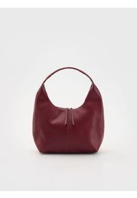 Reserved - Torebka hobo - karminowy. Kolor: czerwony. Materiał: skórzane. Styl: klasyczny #1