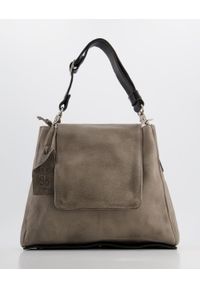 Venezia - SZARA TORBA ZE SKÓRY 200444 CENERE. Kolor: szary. Materiał: skórzane #1