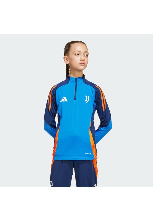 Adidas - Bluza Juventus Tiro 24 Competition Training Kids. Kolor: niebieski. Materiał: dresówka, materiał. Sport: piłka nożna