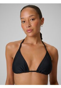 4f - 4F Góra od bikini damska - czarna XS. Kolor: czarny. Materiał: materiał #2