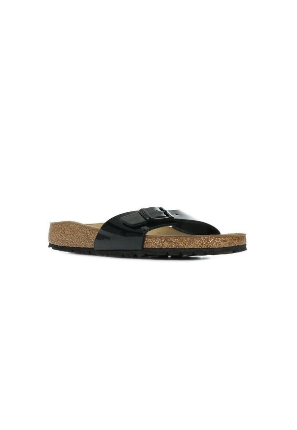 Klapki damskie Birkenstock 040303. Kolor: czarny. Materiał: materiał, skóra, syntetyk