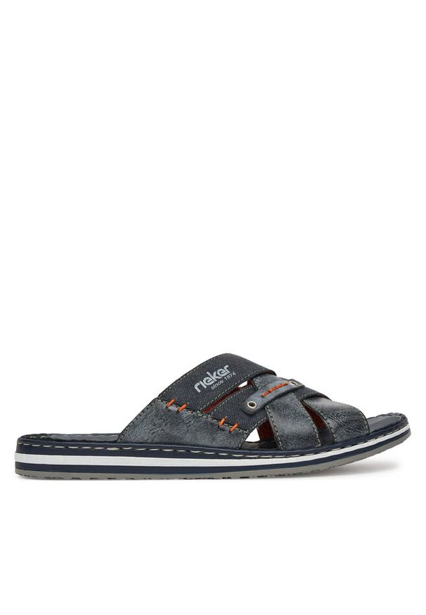 Klapki Rieker. Kolor: niebieski