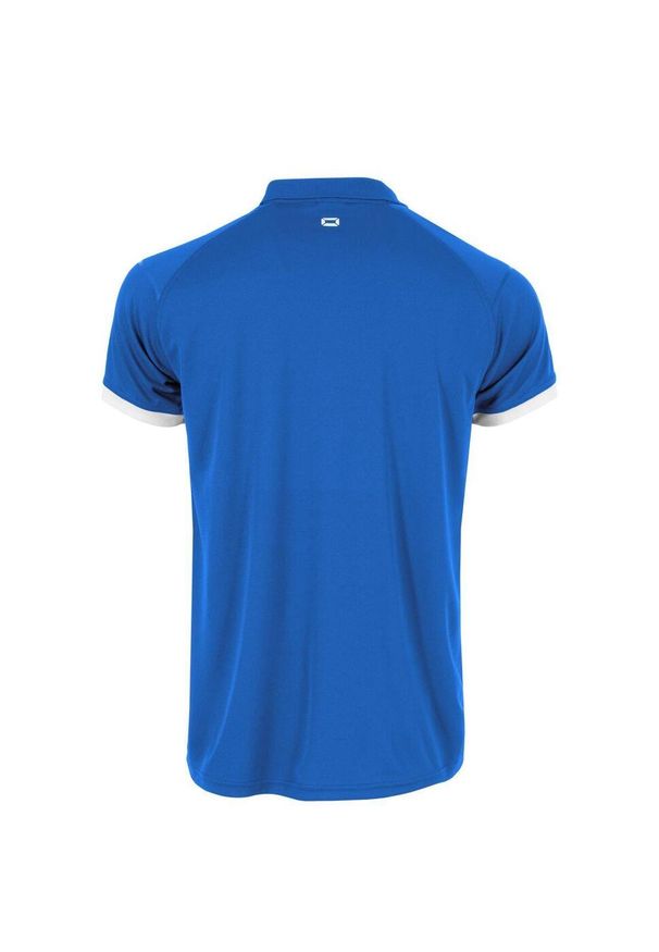 STANNO - Polo Stanno First. Typ kołnierza: polo. Kolor: wielokolorowy, niebieski, biały. Materiał: poliester. Styl: klasyczny