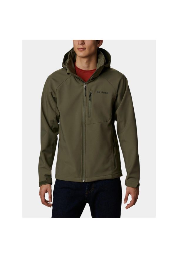 columbia - Kurtka Softshell Męska Columbia Cascade Ridge III. Kolor: zielony. Materiał: softshell. Sezon: jesień. Sport: turystyka piesza