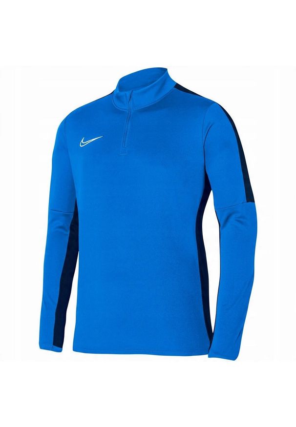 Nike - Męska Bluza Rozpinana Academy 23 Quarter Zip. Kolor: niebieski