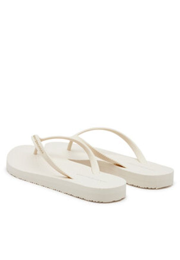 TOMMY HILFIGER - Tommy Hilfiger Japonki Hilfiger Strap Beach Sandal FW0FW08736 Écru. Materiał: materiał