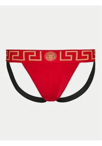 VERSACE - Versace Slipy Jock Strap AUU01017 1A1001 Czerwony. Kolor: czerwony. Materiał: bawełna