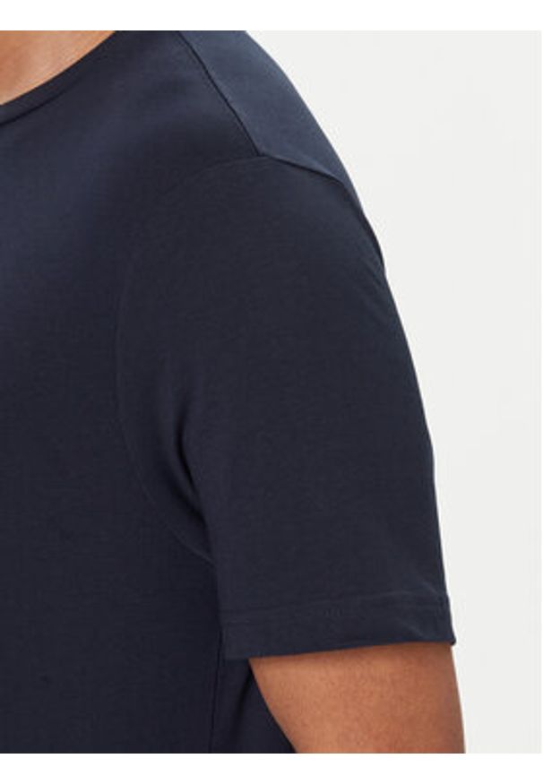 TOMMY HILFIGER - Tommy Hilfiger T-Shirt Linear Flag MW0MW41338 Granatowy Regular Fit. Kolor: niebieski. Materiał: bawełna