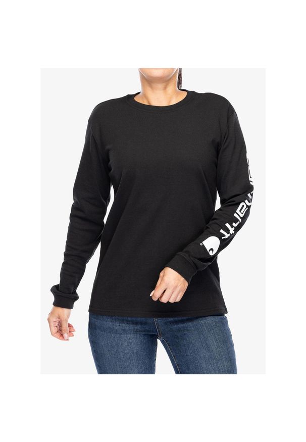 Bluzka damska z długim rękawem Carhartt Workwear Logo L/S T-Shirt. Kolor: czarny. Długość rękawa: długi rękaw. Długość: długie