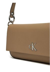Calvin Klein Jeans Torebka K60K613048 Beżowy. Kolor: beżowy. Materiał: skórzane #4