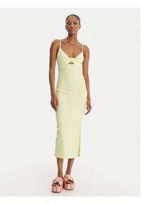 Roxy Sukienka letnia Wavey Lady ERJKD03530 Zielony Slim Fit. Kolor: zielony. Materiał: bawełna. Sezon: lato #3