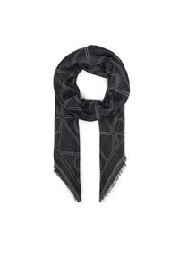 Calvin Klein Chusta Emblem Aop Contrast Lw Square Sc LV04F8077G Czarny. Kolor: czarny. Materiał: materiał #1