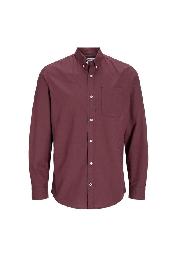 Koszula Jack & Jones Oxford w kolorze wina z winnicy. Kolor: czerwony