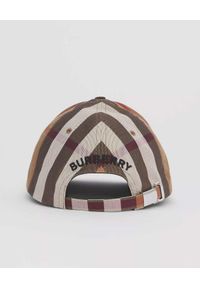 Burberry - BURBERRY - Czapka z daszkiem w kratkę. Kolor: beżowy. Materiał: bawełna. Wzór: kratka. Styl: klasyczny, vintage #5