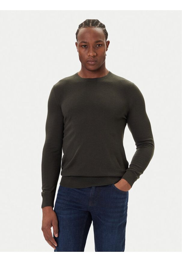 JOOP! Sweter 17 JK-01Denny 30032601 Zielony Modern Fit. Kolor: zielony. Materiał: wełna