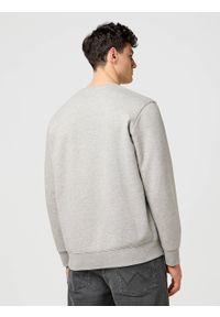 Wrangler - MĘSKA BLUZA WRANGLER SMALL GRAPHIC CREW MID GREY MEL 112371516 #5