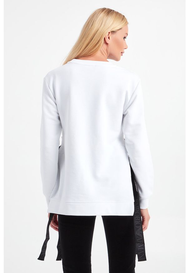 Emporio Armani - BLUZA EMPORIO ARMANI. Długość rękawa: długi rękaw. Długość: długie. Wzór: nadruk