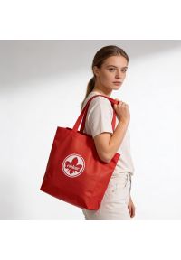 Torba zakupowa damska Rieker, z materiału syntetycznego o prostej otwartej formie z dwoma uchwytami do noszenia w dłoni lub na ramieniu lekka i prakt. Kolor: czerwony. Styl: casual, elegancki. Rodzaj torebki: na ramię #1