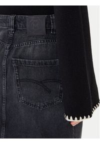 Marella Spódnica jeansowa 2523106054200 Czarny Regular Fit. Kolor: czarny. Materiał: bawełna #3