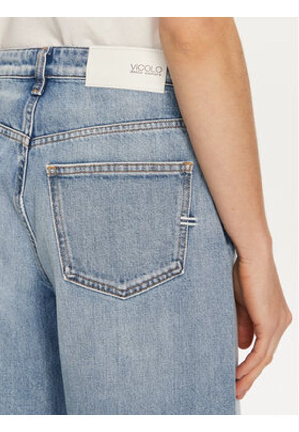 ViCOLO Jeansy DS0107 Niebieski Loose Fit. Kolor: niebieski
