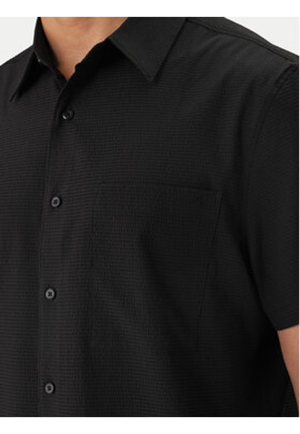 Calvin Klein Koszula LV04LF109G Czarny Classic Fit. Kolor: czarny. Materiał: syntetyk