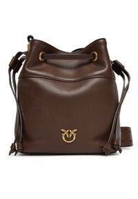 Pinko - PINKO Torebka Secchiello Mini Al 25-26 104303 A0QO Brązowy. Kolor: brązowy. Materiał: skórzane