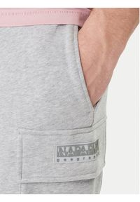 Napapijri Szorty sportowe N-Box Logo NP0A4I59 Szary Relaxed Fit. Kolor: szary. Materiał: bawełna. Styl: sportowy #2