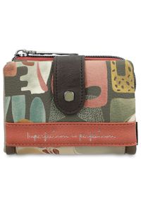 Brązowy Kompaktowy Damski Portfel Anekke Z Laleczką. Kolor: brązowy #7