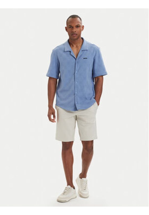BOSS Koszula Member Jacq 50559577 Niebieski jasny Relaxed Fit. Kolor: niebieski. Materiał: bawełna