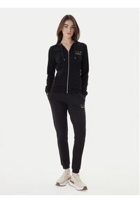 EA7 Emporio Armani Spodnie dresowe 8NTP66 TJ9RZ 1200 Czarny Regular Fit. Kolor: czarny. Materiał: wiskoza #4