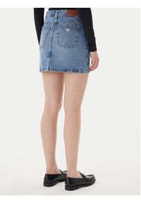 Guess Jeans Spódnica jeansowa W5GD0Q D5M4A Niebieski Regular Fit. Kolor: niebieski. Materiał: bawełna #5