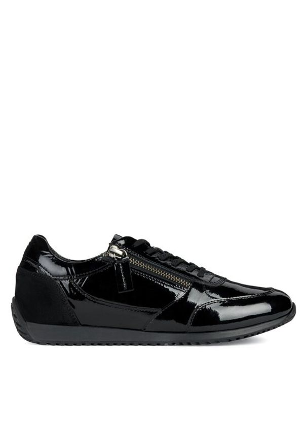 Geox Sneakersy D Calithe D36N0A 06722 C9999 Czarny. Kolor: czarny. Materiał: zamsz, skóra