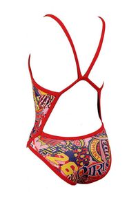TURBO - Turbo Women'S Revolution Sweet Girl Swimsuit - Czerwony Rozmiar 40. Kolor: czerwony. Wzór: nadruk