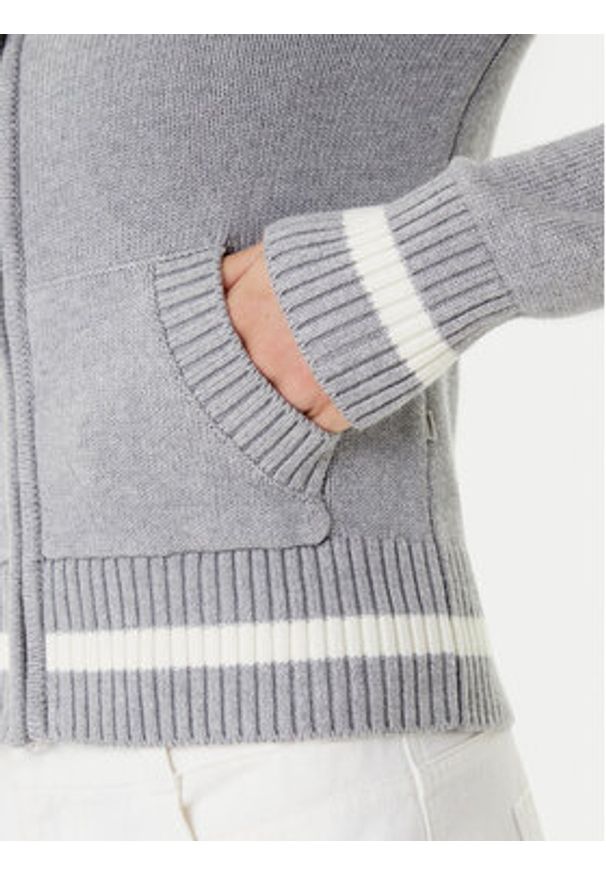 Guess Jeans Kardigan W5YR31 Z3HM1 Szary Regular Fit. Kolor: szary. Materiał: bawełna