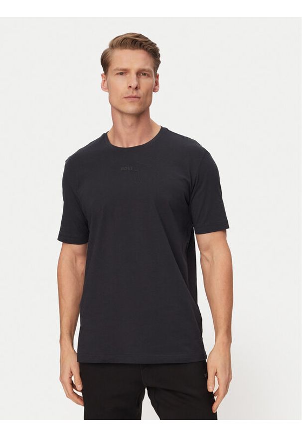 BOSS T-Shirt Birdie 50559387 Granatowy Regular Fit. Kolor: niebieski. Materiał: bawełna