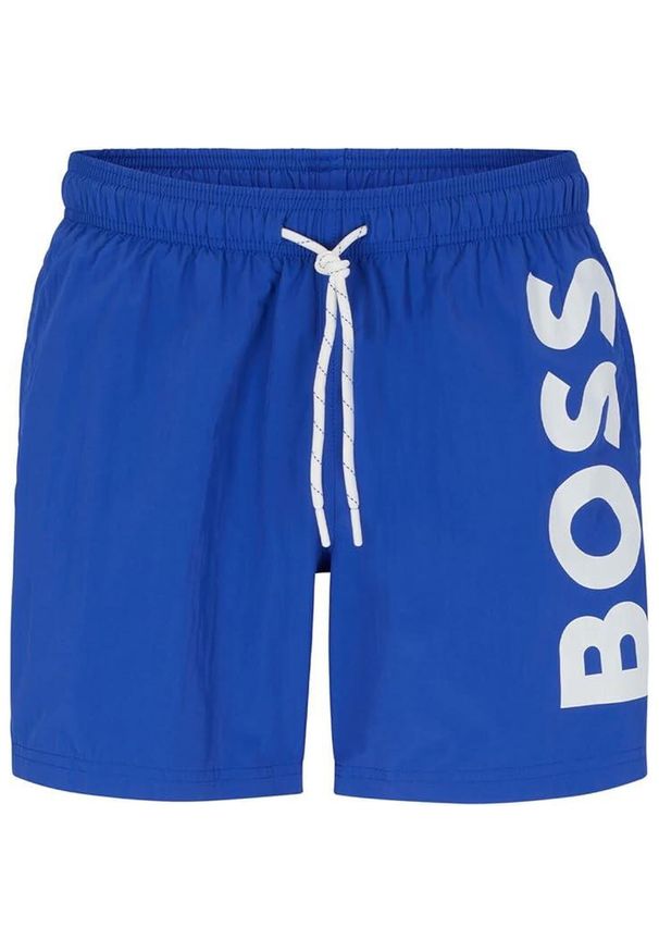 HUGO BOSS - Hugo Boss Męskie Szorty Kąpielowe Octopus Blue – Niebieskie, Roz. L. Kolor: niebieski. Materiał: materiał