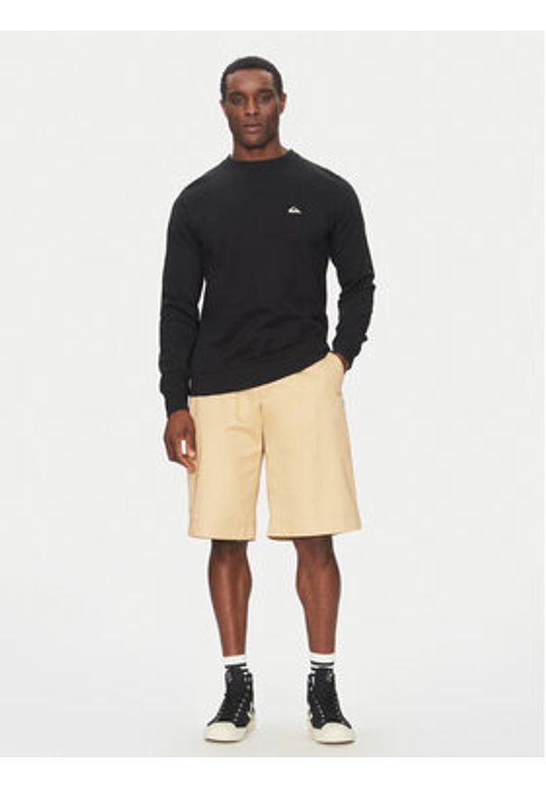 Quiksilver Bluza EQYFT04953 Czarny Regular Fit. Kolor: czarny. Materiał: bawełna, syntetyk