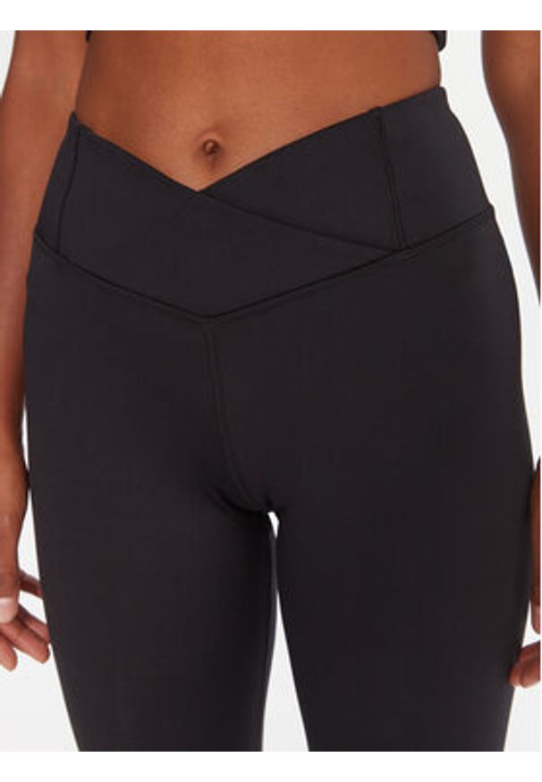 Reebok Legginsy RK25185CCW Czarny Slim Fit. Kolor: czarny. Materiał: syntetyk