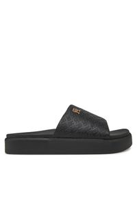 TOMMY HILFIGER - Klapki Tommy Hilfiger. Kolor: czarny. Obcas: na platformie