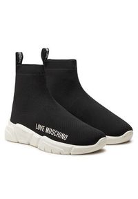 Love Moschino - LOVE MOSCHINO Sneakersy JA15343G1LIZ4000 Czarny. Kolor: czarny. Materiał: materiał #5