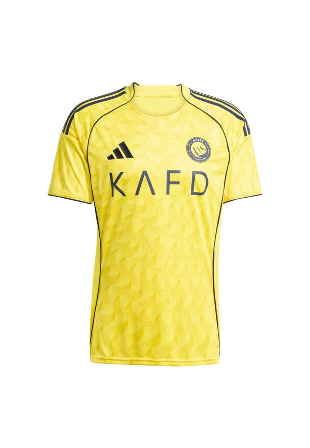 Adidas - Koszulka domowa Al-Nassr FC 2025/26. Kolor: żółty. Sport: piłka nożna